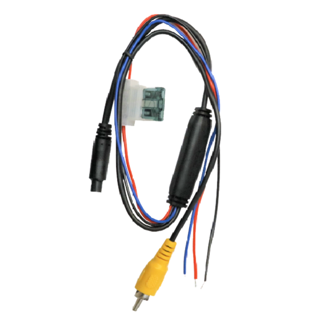 NavLinkz CAB-4MM-PW3V | 4M naar RCA Videokabel | 3.3V Spanningsregelaar | CVBS Compatibel - NavLinkz