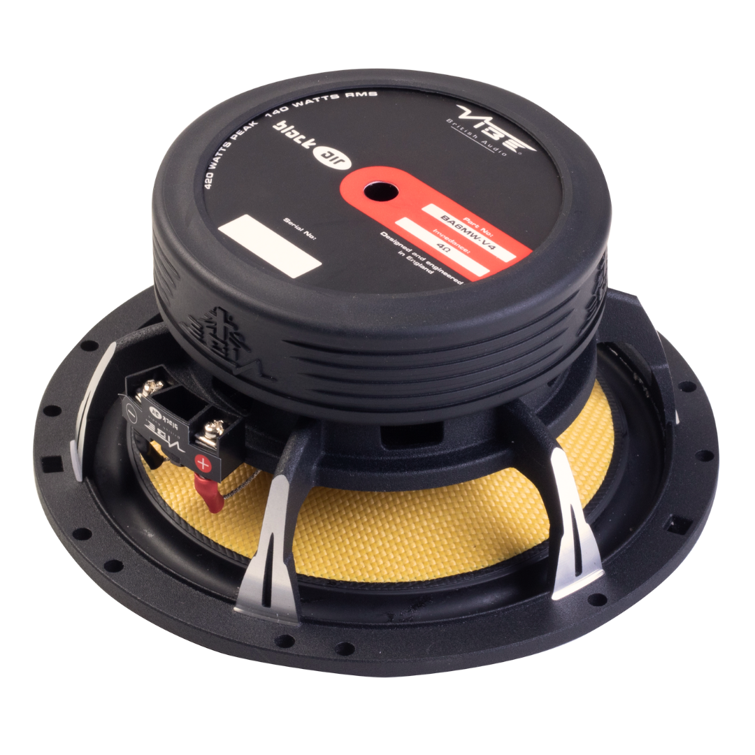 VIBE BLACKAIR6C-V5 + Gratis Dempingspakket + Roller | 16,5cm - 140W RMS @ 4Ω | 2-Weg Set - afbeelding 6