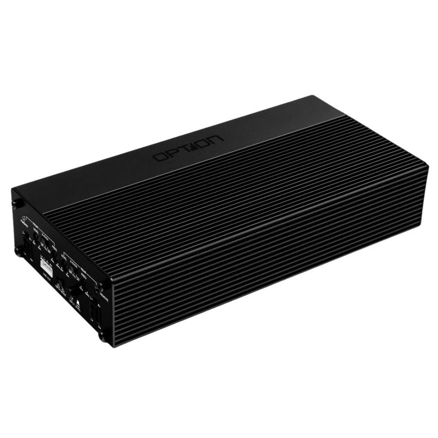 OPTION AIR-D4 | 4-Kanaals Klasse D Versterker | 4x 100W / 165W RMS Plug & Play - OPTION