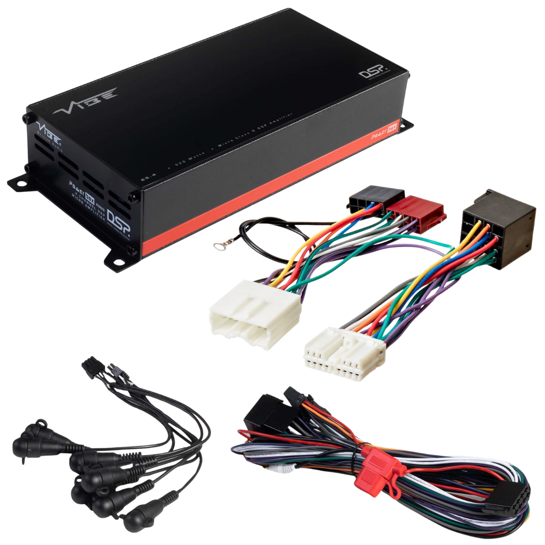 POWERBOX65.4-8MDSP-V3 + TAK-050 | Plug & Play DSP Versterker | Mitsubishi Oud | VIBE - AutoSound24 - EN BLOG Deskundig advies van specialisten Veilig bestellen en betalen Gratis ver