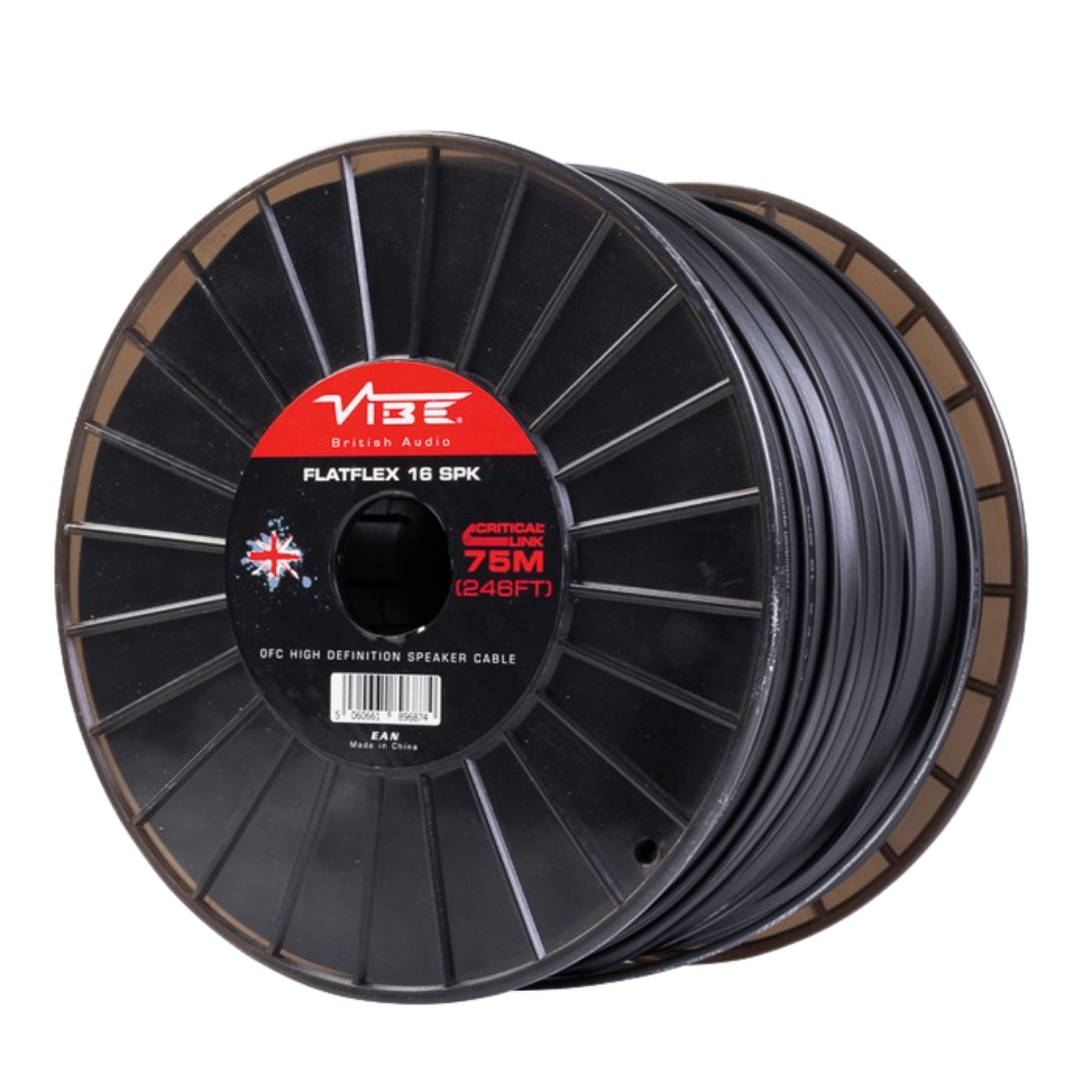 VIBE FLATFLEX16 Platte Speakerkabel 16 AWG OFC Per Meter - AutoSound24 - EN BLOG Deskundig advies van specialisten Veilig bestellen en betalen Gratis ver