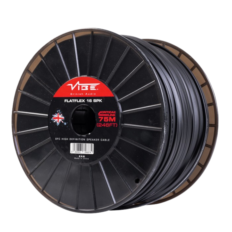 VIBE FLATFLEX16 Platte Speakerkabel 16 AWG OFC Per Meter - AutoSound24 - EN BLOG Deskundig advies van specialisten Veilig bestellen en betalen Gratis ver