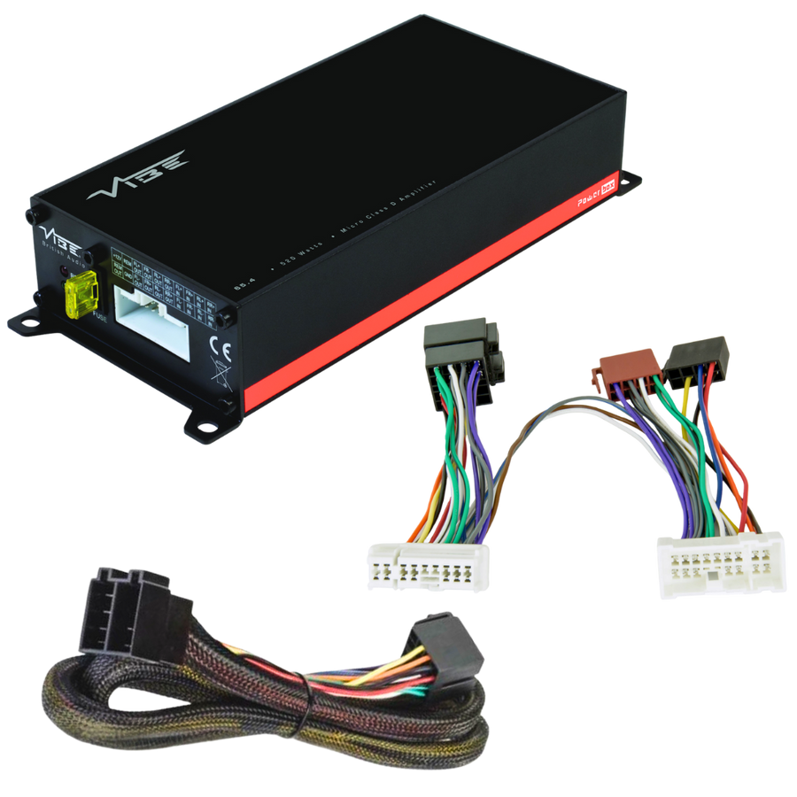 Plug & Play Versterker Nissan Middel – VIBE POWERBOX65.4M + T-kabel - AutoSound24 - EN BLOG Deskundig advies van specialisten Veilig bestellen en betalen Gratis ver
