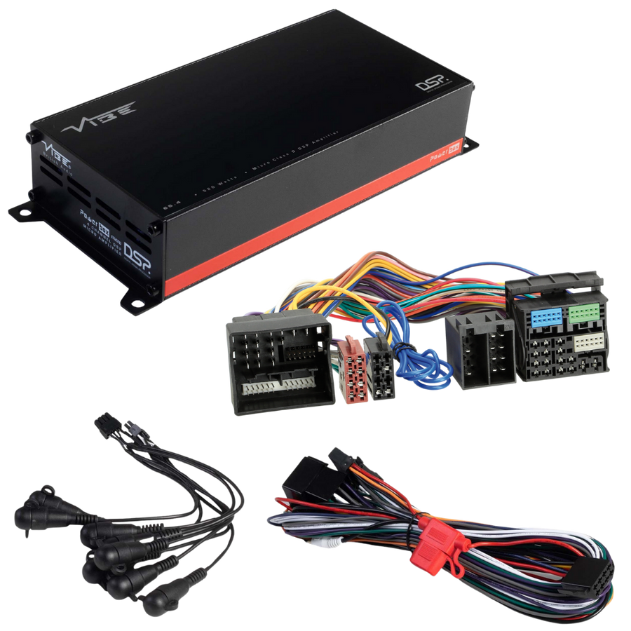 VIBE POWERBOX65.4-8MDSP-V3 + TAK-002 | Plug & Play DSP Versterker | Universele Power Quadlock - VIBE
