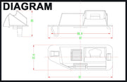NavLinkz Achteruitrijcamera Handgreep geschikt voor Lexus ES,LS,RX - LED ww - afbeelding 4