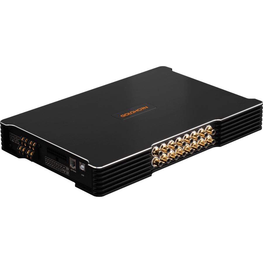 GOLDHORN DSPA 1216 Plus DSP Versterker | 12-Kanaals - AutoSound24 - EN BLOG Deskundig advies van specialisten Veilig bestellen en betalen Gratis ver