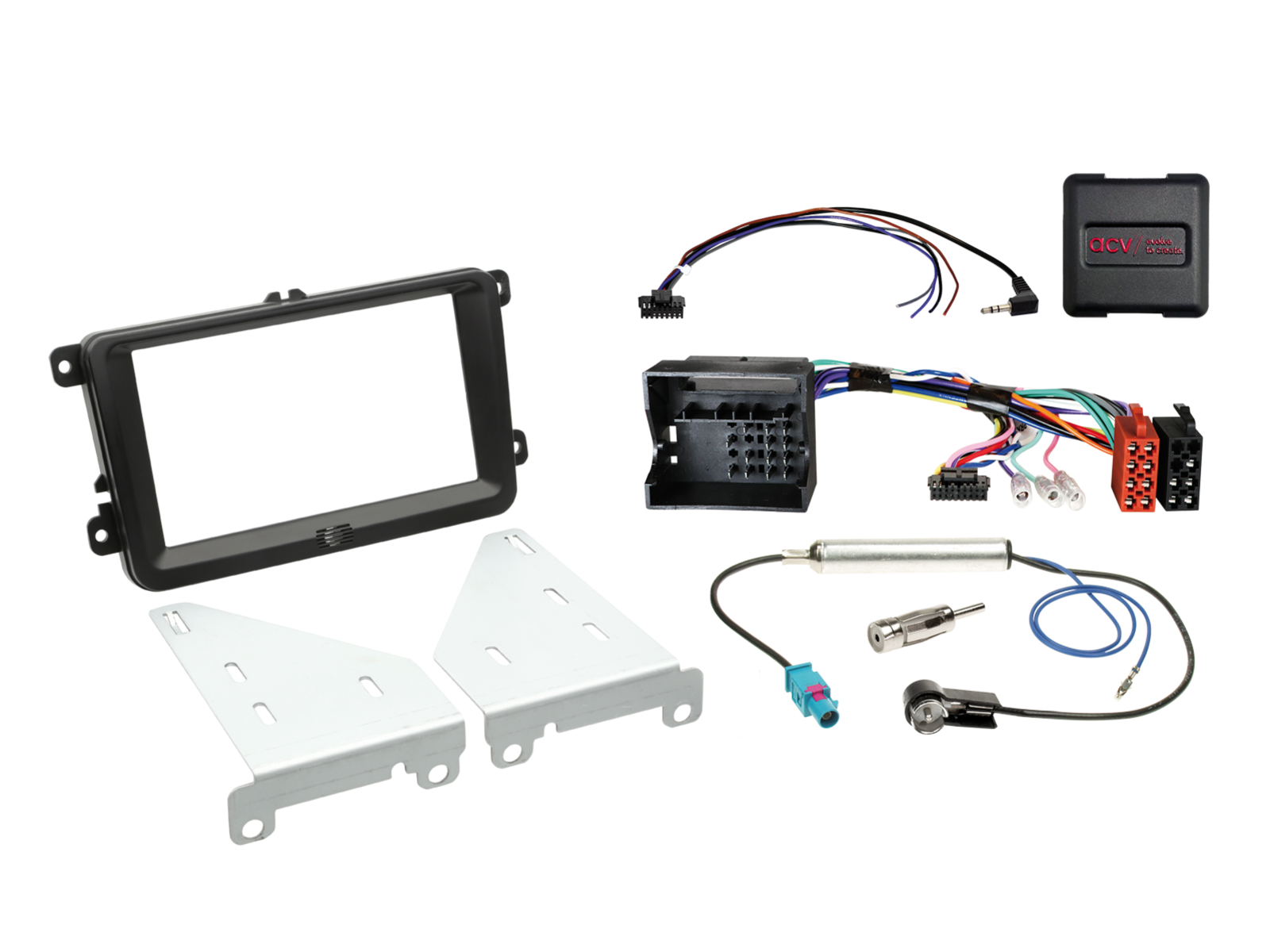 ACV 621320-30-02 | 2-DIN Installatiekit | Seat / Skoda / Volkswagen - ACV