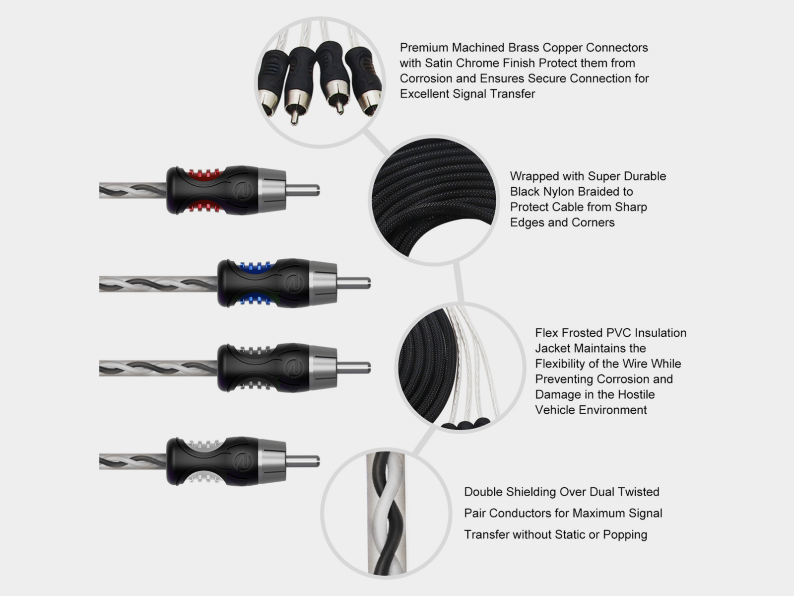 ACV 30.5980-351 | RCA Kabel | 4-Kanaals | 3.6 m - afbeelding 4