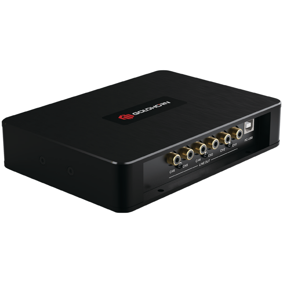 GOLDHORN DSPA 406 DSP Versterker | 4 x 30W RMS - AutoSound24 - EN BLOG Deskundig advies van specialisten Veilig bestellen en betalen Gratis ver