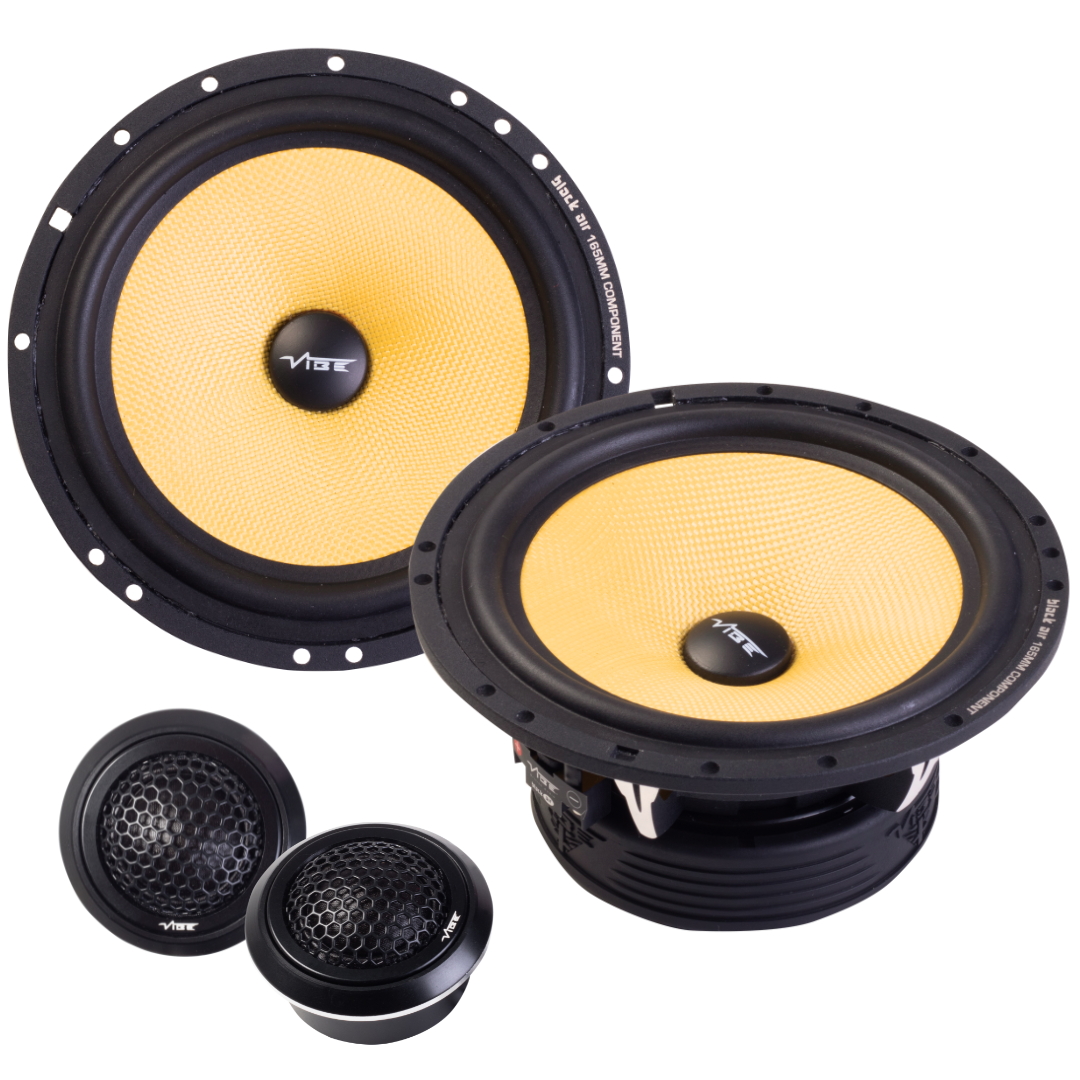 VIBE BLACKAIR6C-V5 + Gratis Dempingspakket + Roller | 16,5cm - 140W RMS @ 4Ω | 2-Weg Set - afbeelding 2