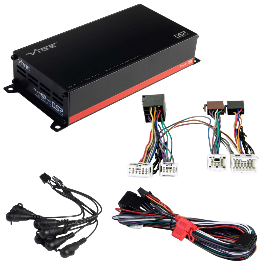VIBE POWERBOX65.4-8MDSP-V3 + TAK-073 | Plug & Play DSP Versterker | Nissan Middel - VIBE