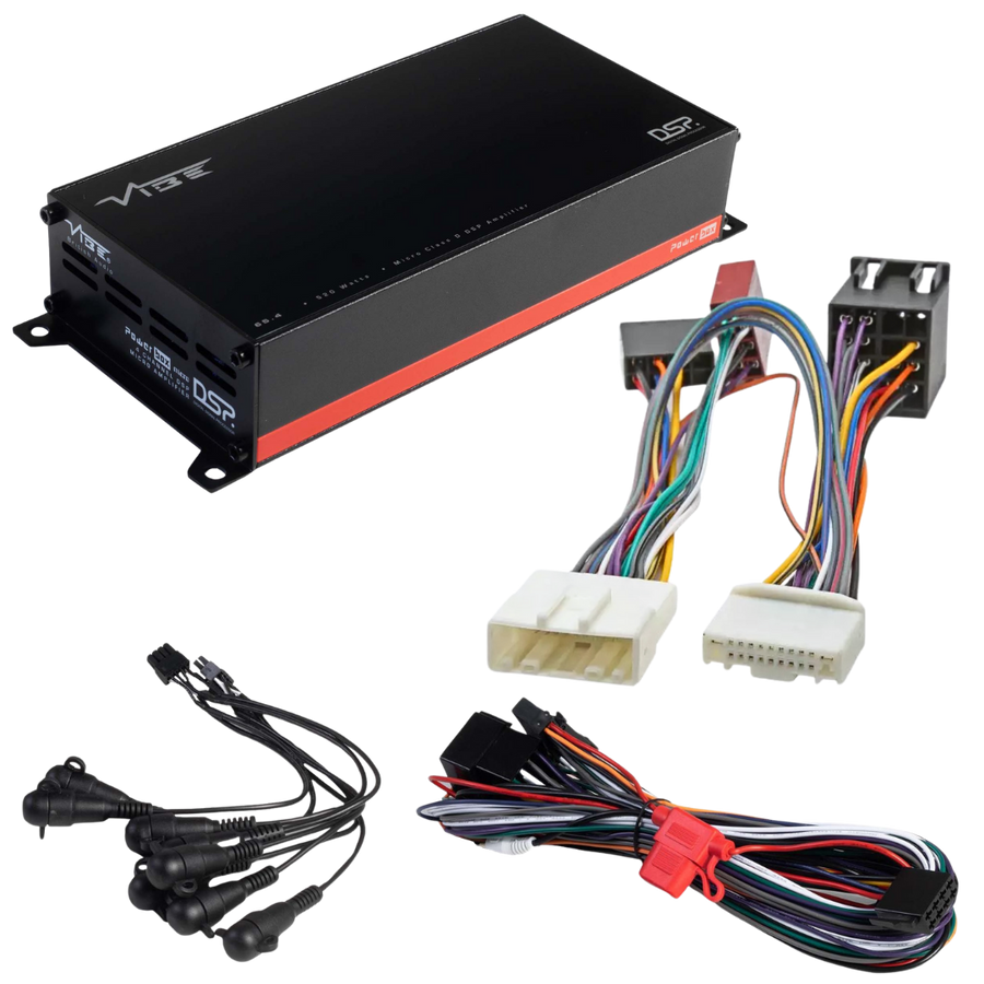 VIBE POWERBOX65.4-8MDSP-V3 + TAK-072 | Plug & Play DSP Versterker | o.a. Nissan 2004-heden - VIBE