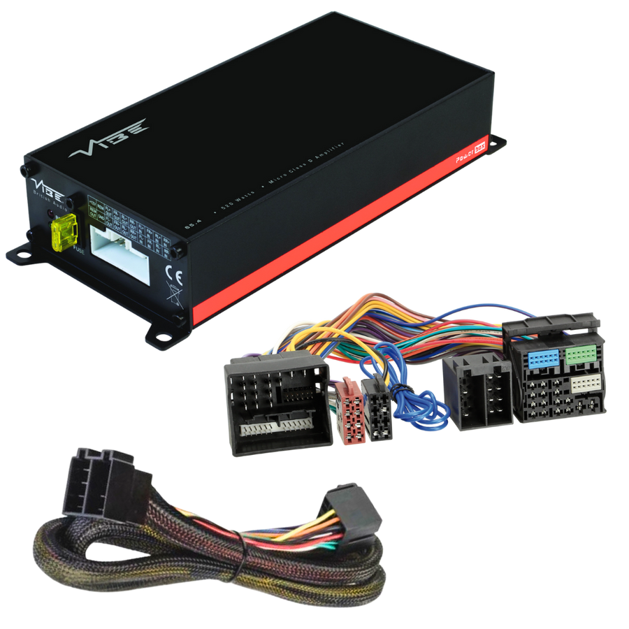 VIBE POWERBOX65.4M + TAK-002 | Plug & Play Versterker | Universele Power Quadlock - VIBE