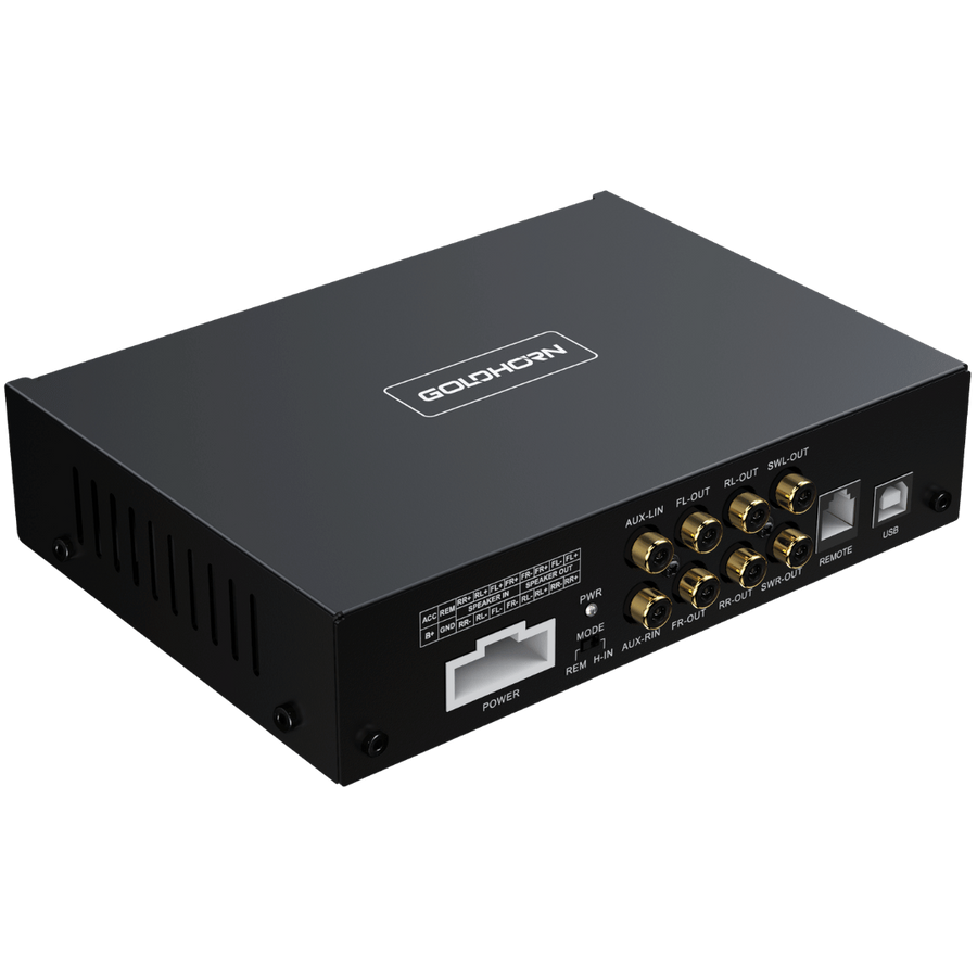 GOLDHORN DSPA 206 DSP Versterker | 4-Kanaals - AutoSound24 - EN BLOG Deskundig advies van specialisten Veilig bestellen en betalen Gratis ver