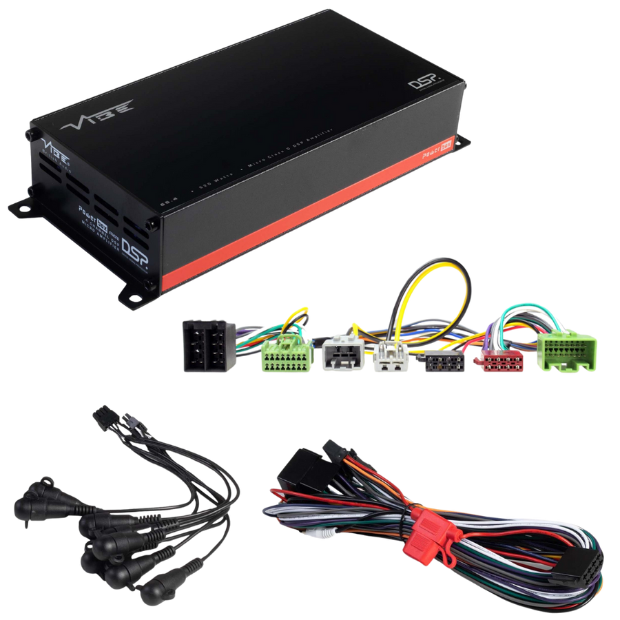 VIBE POWERBOX65.4-8MDSP-V3 + TAK-015 | Plug & Play DSP Versterker | Volvo OEM Versterker - VIBE