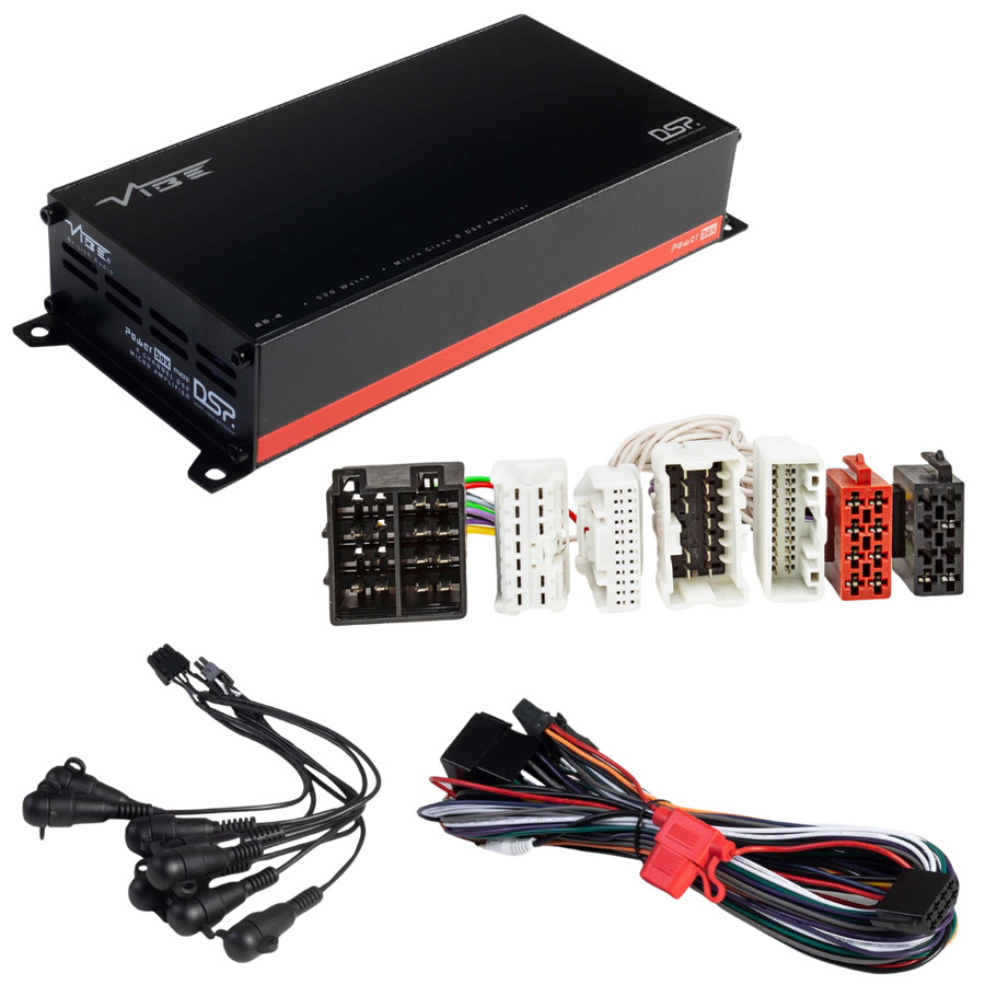 VIBE POWERBOX65.4-8MDSP-V3 + TAK-091 | Plug & Play DSP Versterker | Diverse Automerken - VIBE