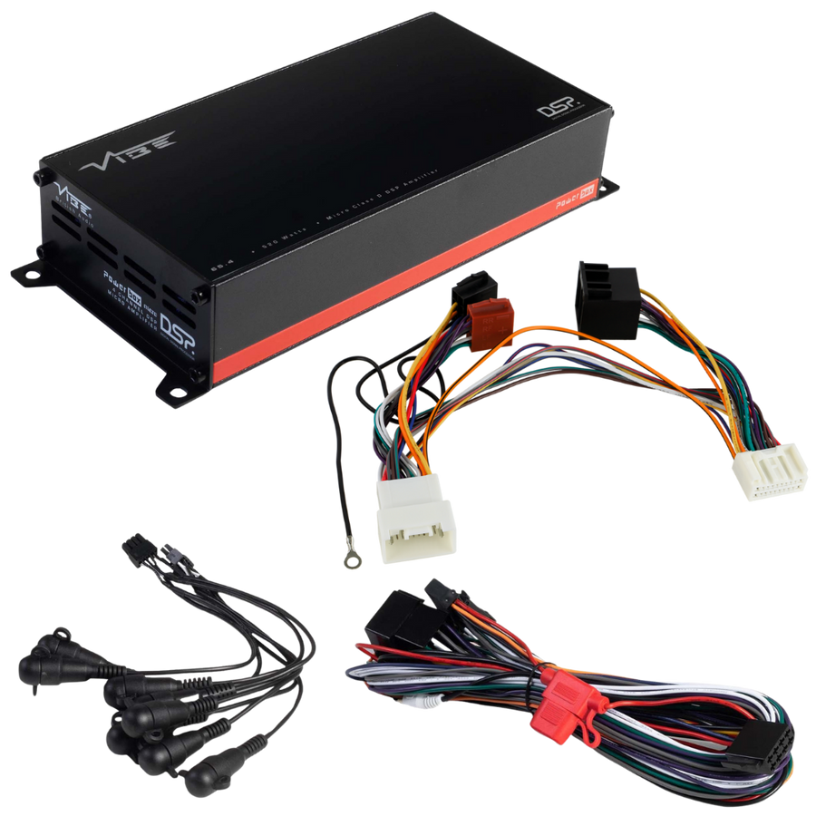 VIBE POWERBOX65.4-8MDSP-V3 + TAK-052 | Plug & Play DSP Versterker | o.a. Mitsubishi geen Rockford Fosgate - VIBE