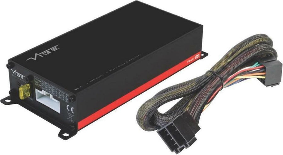 VIBE POWERBOX65.4M | 4-Kanaals Micro Versterker ISO Plug & Play | 4 x 65 Watt RMS @ 4 Ω (POWERBOX65.4M-V7) - VIBE