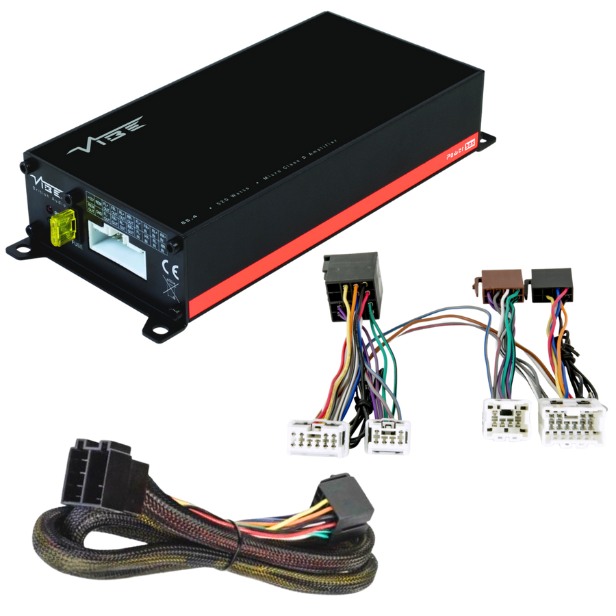 Plug & Play Versterker Nissan Middel – VIBE POWERBOX65.4M + T-kabel - AutoSound24 - EN BLOG Deskundig advies van specialisten Veilig bestellen en betalen Gratis ver