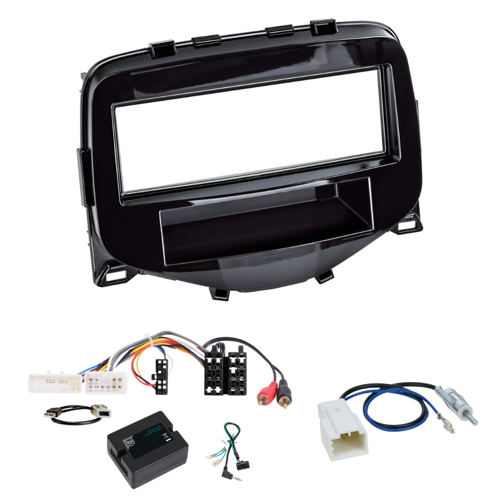 AudioDetail 1-DIN Multimedia Installatiekit Toyota Aygo, Peugeot 108, Citroën C1 2014 - 2020 - AudioDetail