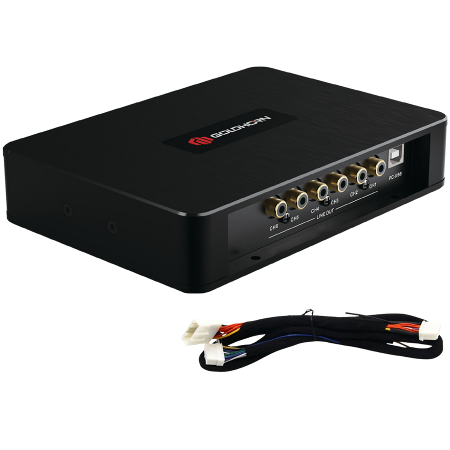 GOLDHORN DSPA 406 + AD-PPAK-072 | Plug & Play DSP Versterker Pakket | Nissan / Subaru / Mazda / Renault - AutoSound24 - EN BLOG Deskundig advies van specialisten Veilig bestellen en betalen Gratis ver